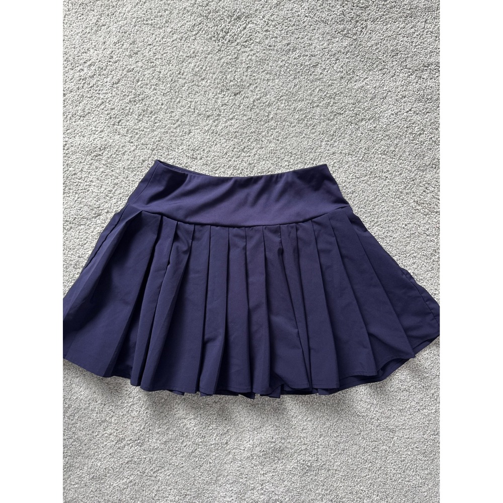Sincerely Jules Golf Tennis Skort Navy Blue Pleated Athletic Skirt Size M